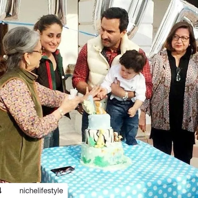 Taimur's First Birthday Celebration Pictures
