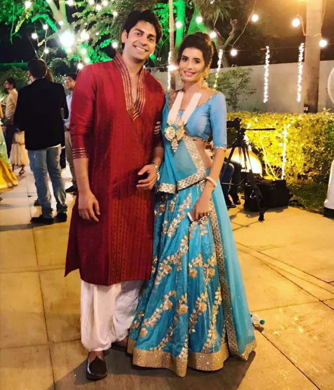 Charu Asopa and Neeraj Malviya