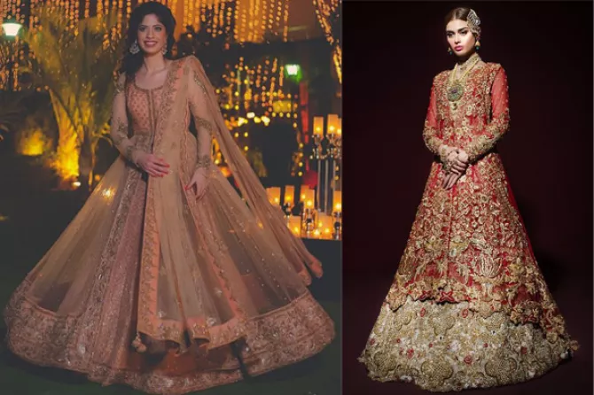 Anarkali with lehenga