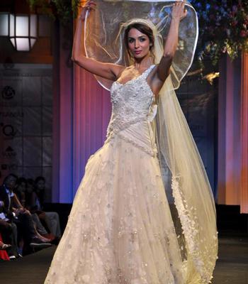 Stunning Malaika in Christian trousseau.