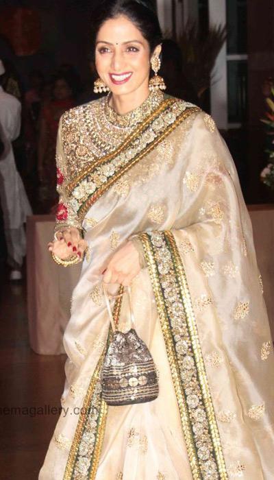 Sridevi at Riteish-Genelia wedding bash