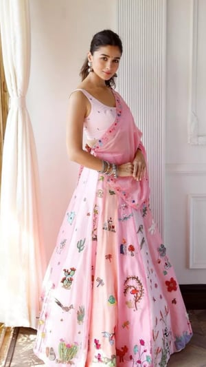 Alia Bhatt's Glam Look In 'Desi' Outfits