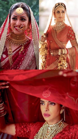 Celebrity Brides, Who Wore Red Wedding Couture
