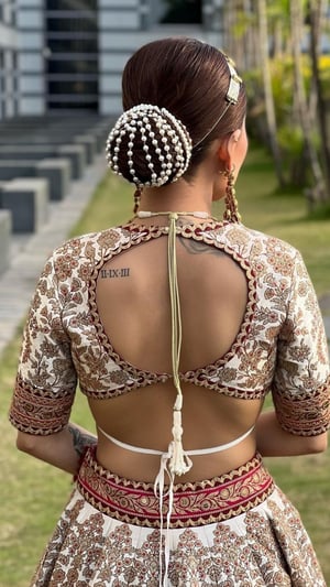 20 Unique Back Blouse Designs For Brides