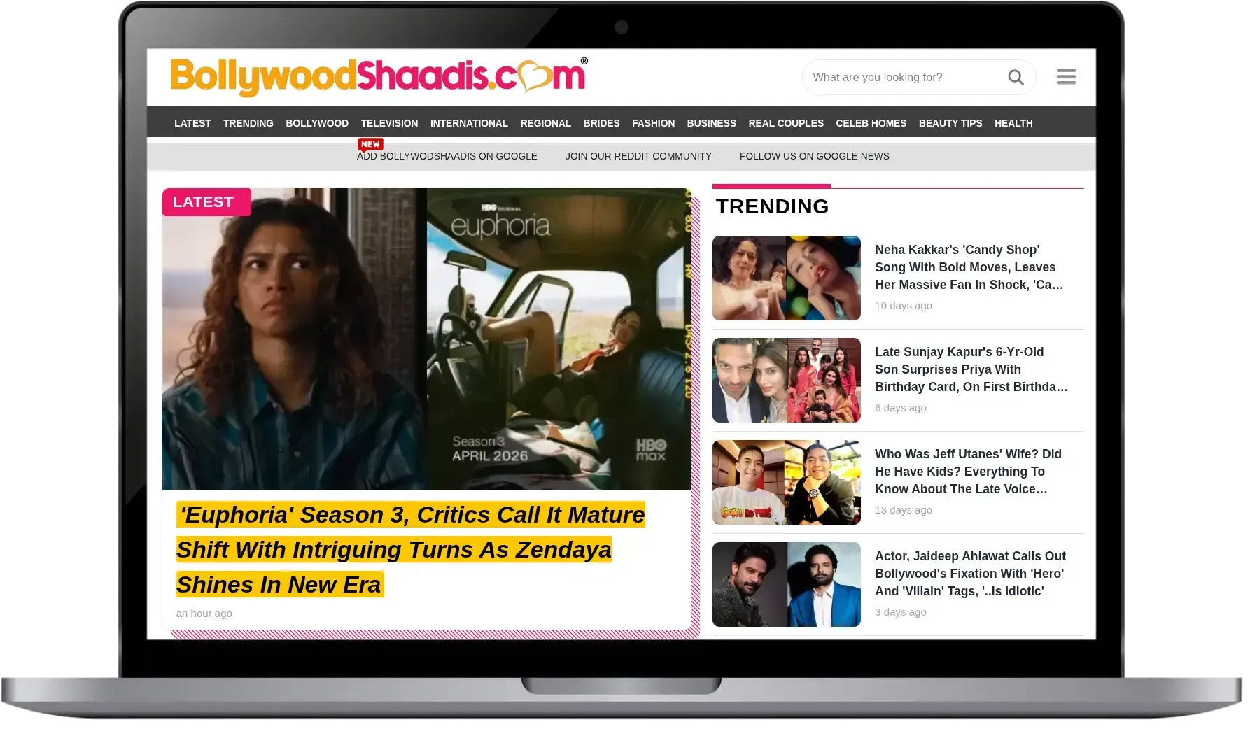 Homepage banner