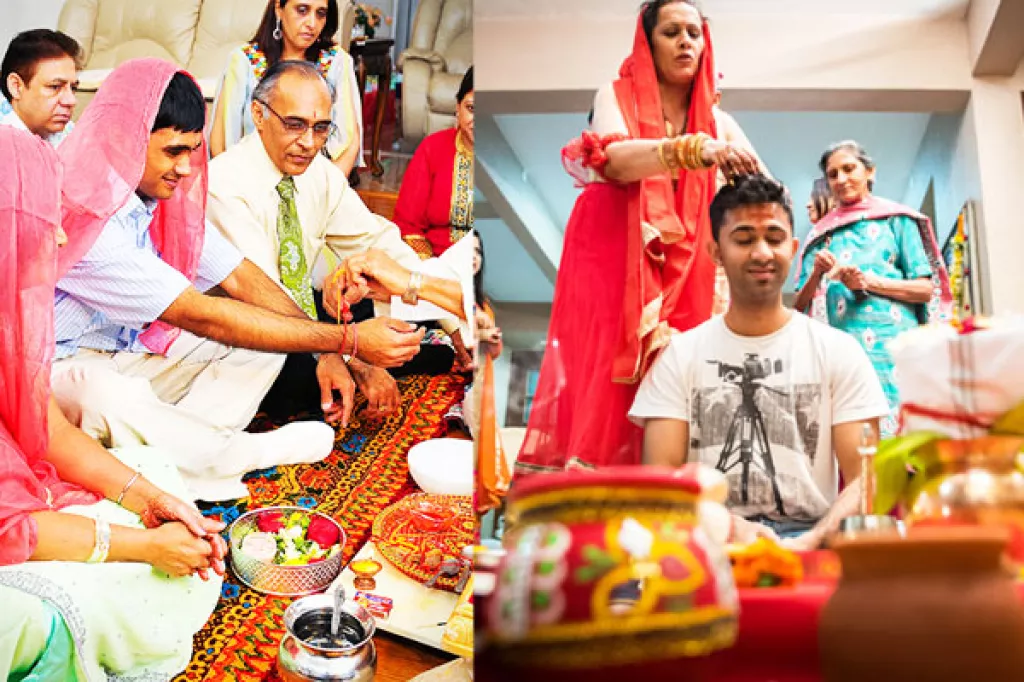 Sindhi Wedding Groomsmen Tear Groom's Clothes At 'Haldi' Ceremony For