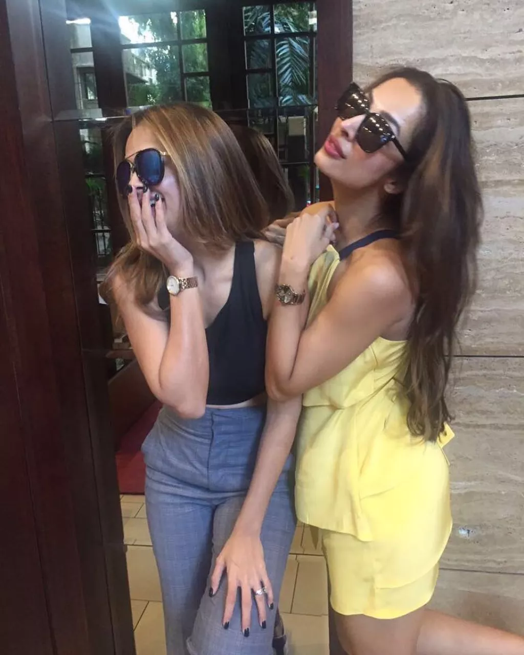 Malaika Arora Accidentally Twins With Her Younger Sister, Amrita Arora ...