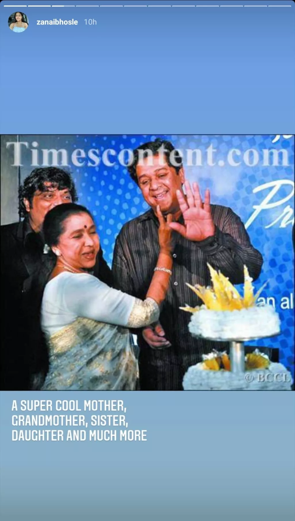 Asha Bhosle Celebrates 87th Birthday With Grandchildren, Her