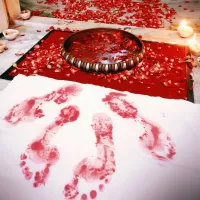 Image result for griha pravesh vermillion