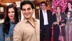 Arbaaz Khan And Giorgia Andriani Arrive With His Step-Mom Helen At Lux Golden Rose Awards 2018