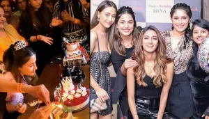 Hina Khan Birthday Bash: Celebrates With Erica Fernandes, Parth Samthaan, KZK 2 And YRKKH Co-Stars