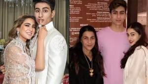 Amrita Singh Puts 'Kaala Teeka' On Sara Ali Khan As She Goofily Poses With Brother, Ibrahim Ali Khan