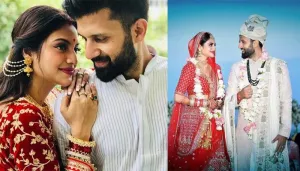 Nusrat Jahan Celebrates Her First Karwa Chauth With Husband, Nikhil Jain And Looks Deeply In Love