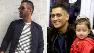 MS Dhoni's Daughter, Ziva Dhoni Helping Her Daddy Dearest Is Cuteness Beyond Words