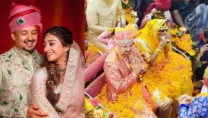 Unseen Pictures From Mohena Kumari Singh's Royal Vidaai, She Bids Goodbye To Her Family In A Palki