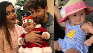 Neil Nitin Mukesh's 4-Month-Old Daughter Nurvi Visits Him On Set, She Poses For The Paps [Pics]