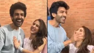 Sara Ali Khan Screams Kartik Aaryan's Name On 'Love Aaj Kal 2' Sets, Leaves Him Embarrassed [VIDEO]