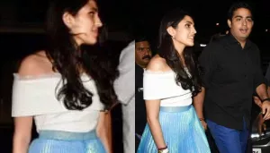 Shloka Mehta Looks Pretty In Blue As She Heads Out Hand-In-Hand With Husband, Akash Ambani