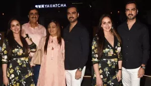 Esha Deol Twins In Black With Hubby, Bharat Takhtani On Their Family Dinner With Her Parents-In-Law