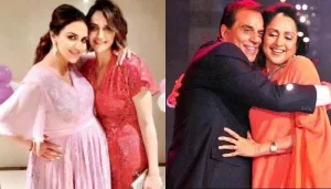 Esha And Ahana Looked Like Twins In Their Unseen Childhood Picture With Hema Malini And Dharmendra