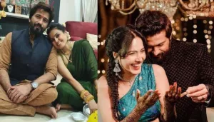 Karwa Chauth 2020: Kamya Panjabi's Husband, Shalabh Dang Applies 'Mehendi' On Her Hands [See Inside]