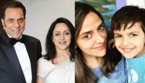 Hema Malini And Dharmendra's Unseen Photo With Grandson, Darien Vohra As 'Nani-Dhewta' Twinned