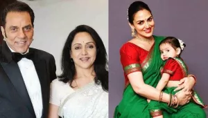 Hema Malini And Dharmendra's Unseen Photo With Granddaughter, Radhya As Nana-Nani Taught Her Walking