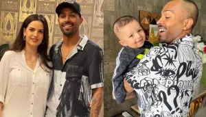 Natasa Stankovic Records Her Hubby, Hardik Pandya As He Takes Their Little Boy, Agastya On A Stroll