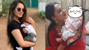 New Mom, Puja Banerjee Turns Her 9 Weeks Old Son, Krishiv Into A Santa Claus Ahead Of Christmas