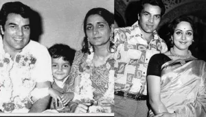 The Only Time Dharmendra's Two Wives, Prakash Kaur And Hema Malini Posed Together, Rare Photo Inside
