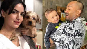 Natasa Stankovic Chills With Her Son, Agastya And Three Pooches, Hubby, Hardik Pandya Showers Love