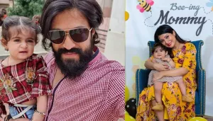 K.G.F. Star, Yash's Wife, Radhika Pandit And Daughter, Ayra Bake A Cake For Him On His Birthday