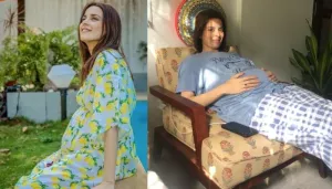 Ekta Kaul Flaunts Her Baby Bump In A Monochrome Picture, Is Lost In Introspective Pregnancy Thoughts