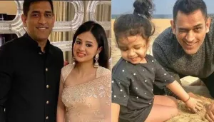 Sakshi Dhoni Calls MS Dhoni And Ziva 'Two Kids' As Daddy Dhoni Gives Bike Ride To His Daughter, Ziva