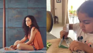 Manasi Parekh's Little Doll, Nirvi Gohil Helps Her In The Kitchen, Cuts Vegetables Perfectly