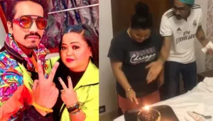 Bharti Singh Turns A Year Older, Begins Her Birthday By Cutting Two Cakes With Haarsh Limbachiyaa