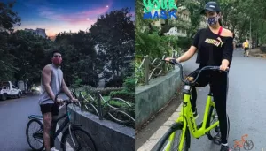 Sara Ali Khan And Her Brother, Ibrahim Ali Khan Were Spotted Cycling On The Roads Of Mumbai