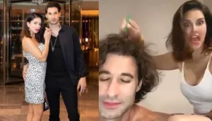 Sunny Leone Gives A Head Massage To Hubby, Daniel Weber, His Reaction Is Every Husband Ever