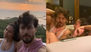 Tiger Shroff Was Spotted Enjoying Rain With His Sister, Krishna On Their Lavish Sea-Facing Balcony