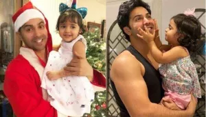 'Chachu' Varun Dhawan Holds His Niece, Niara In A Basket For His Workout, Her Expressions Are Cutest