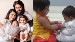 K.G.F Star Yash And Radhika Pandit's Kids Look Adorable As They Celebrate Their First Raksha Bandhan