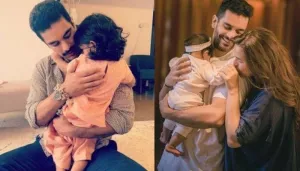 Daddy, Angad Bedi Paints The Little Nails Of Daughter, Mehr Dhupia Bedi As She Instructs Him [Video]