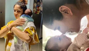 Shikha Singh Shares A Picture Of Her Angel, Alayna Sleeping Peacefully And It Is A Sight To Behold