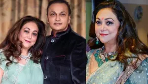 Tina Ambani Flaunts Her Unique 'Mangalsutra' As She Poses With Hubby Anil Ambani On Ganesh Chaturthi