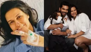 Angad Bedi Posts Pictures With Neha Dhupia From The Labour Room As She Delivers Their Baby Boy