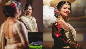 The Doctor Bride Flaunted Her White Sabyasachi Saree With A Beautiful Banarasi Silk 'Dupatta'