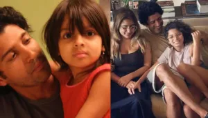 Farhan Akhtar's Rare Photo Carrying His Daughter, Shakya In A Baby Carrier, Looks Unrecognisable