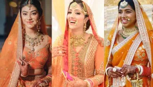 10 Sabyasachi Brides Who Opted For An Orange Bridal Ensemble On Their Wedding Day