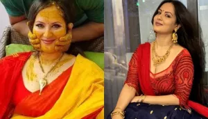 Puja Banerjee Shares First Picture As Newly Married, Flaunts Her Saree With A Unique 'Mangalsutra'