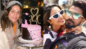 Hina Khan Celebrates 12 Years In Showbiz With Rocky Jaiswal, Photos Prove They're 'Better Together'